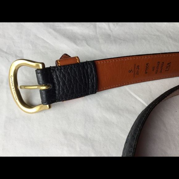 Dooney & Bourke Leather Belt Black/British Tan S main image 14